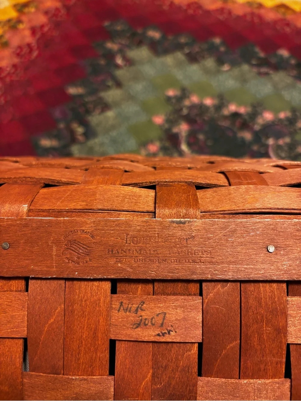 Longaberger Large Boardwalk Basket Set in Rich Brown